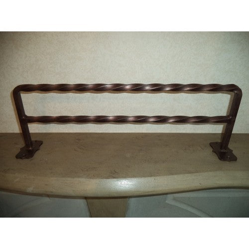 Double barley twist towel rail