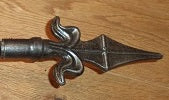 Straight curtain poles - chrome effect
