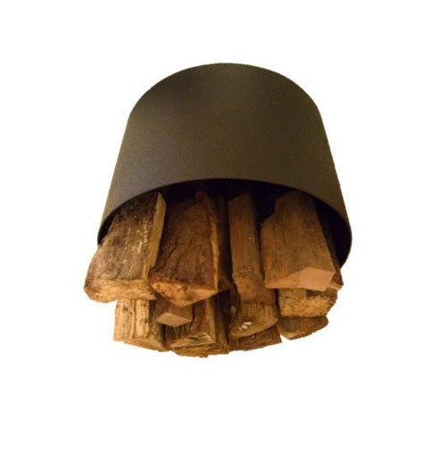 Wall mounted log holder