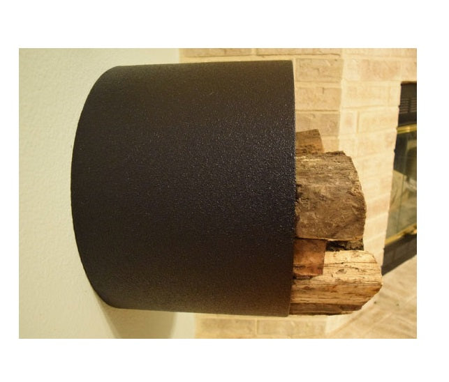 Wall mounted log holder