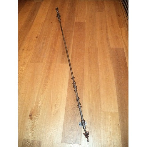 Straight curtain poles - chrome effect