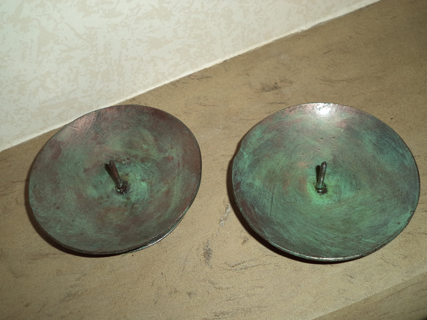 Low dish candle holders