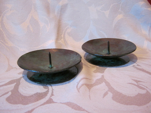 Low dish candle holders