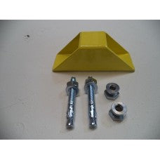 Bolt down ground/wall anchor